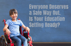 School Girl in wheelchair