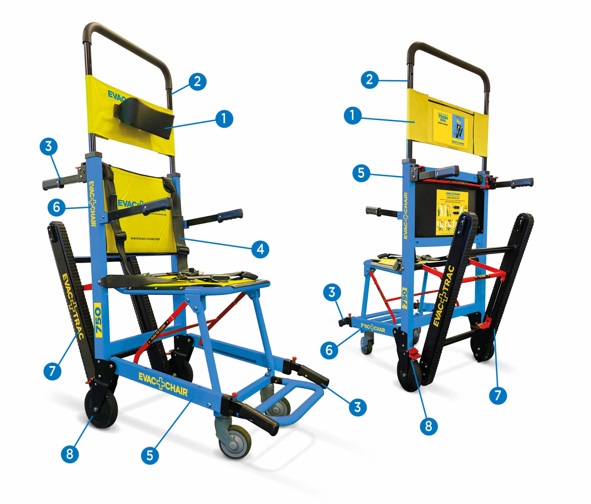 Evac+Chair 750H A robust evacuation chair for stairway descent